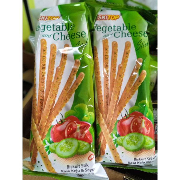 

vegetable and cheese stik biskitop 50 gr snack/ makanan ringan