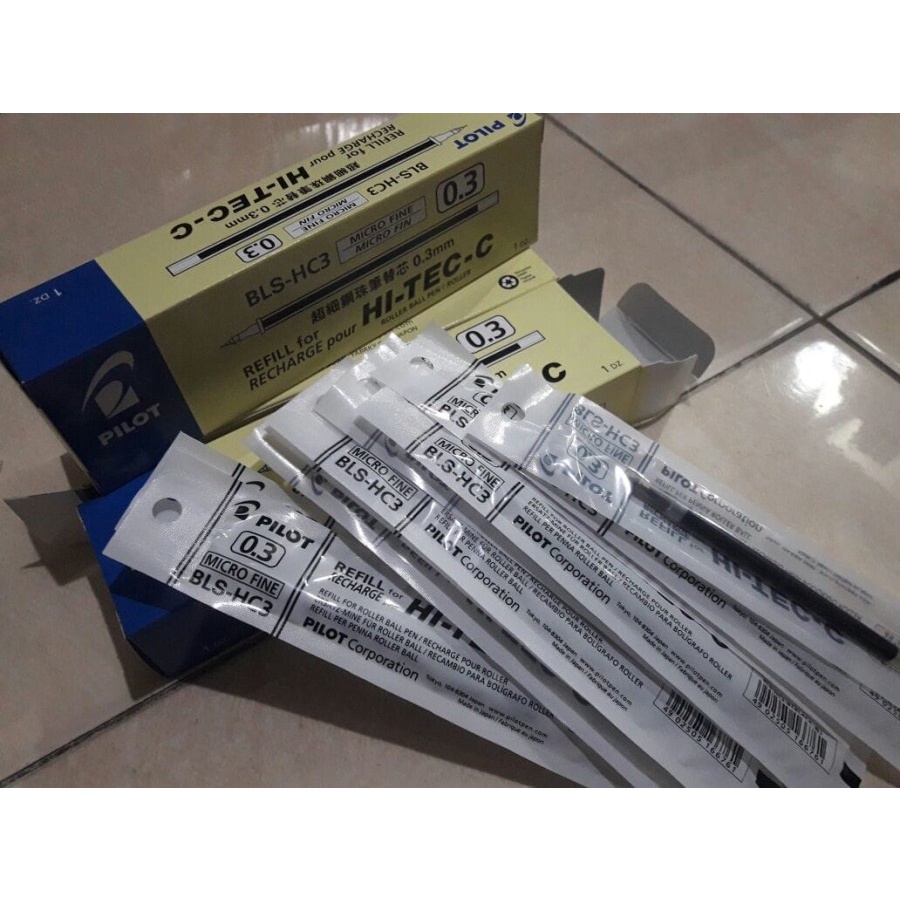 

REFFIL BOLPEN PILOT HI-TECH ecer 0.3 dan 0.4