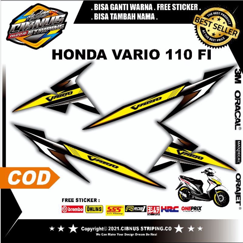 Striping Vario 110fi Led.Striping variasi termuarah Vario 110fi