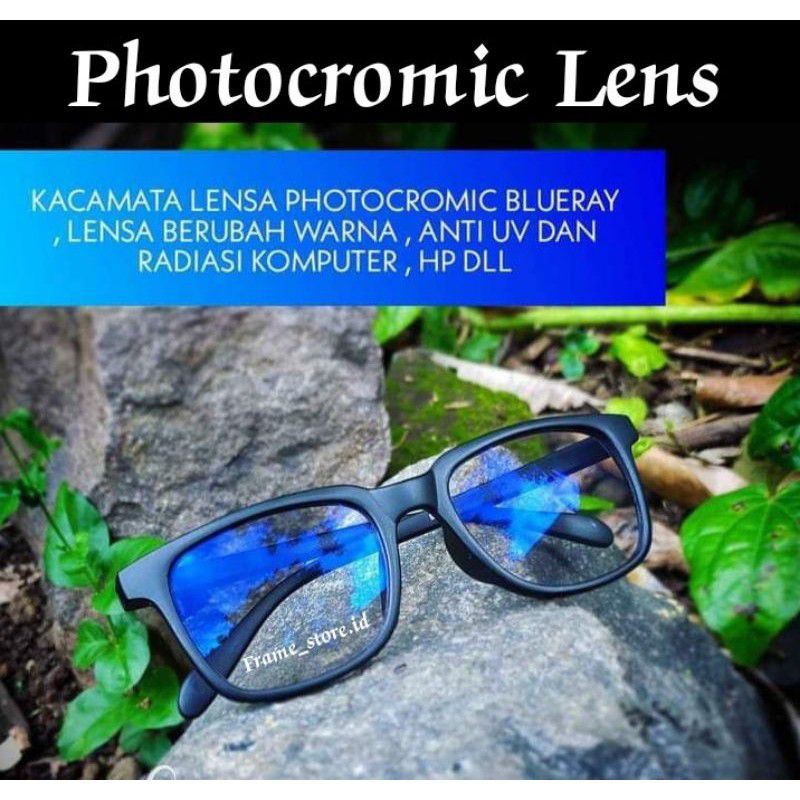 KACAMATA PHOTOCROMIC ANTIRADIASI BLUERAY MIN/PLUS