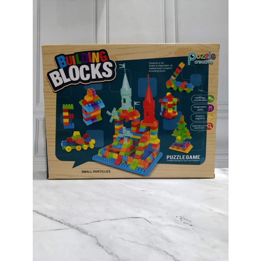 MAINAN ANAK BUILDING BLOCK / PUZZLE CREATIVE LARGE PARTICLES 85PCS / BONGKAR SUSUN KINCIR ANGIN