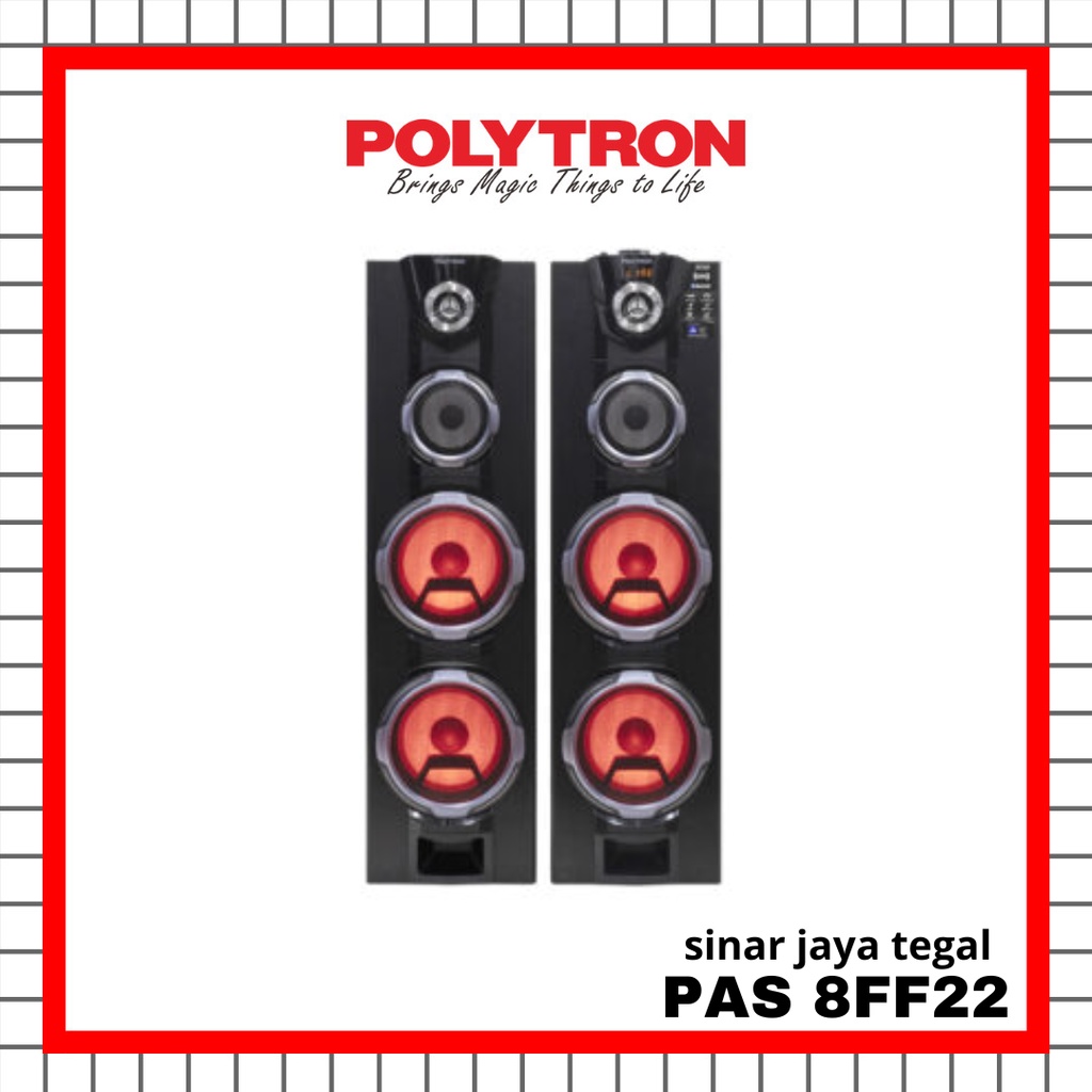 ACTIVE SPEAKER POLYTRON PAS-8 FF22 / SPEAKER AKTIF POLYTRON PAS-8 FF22