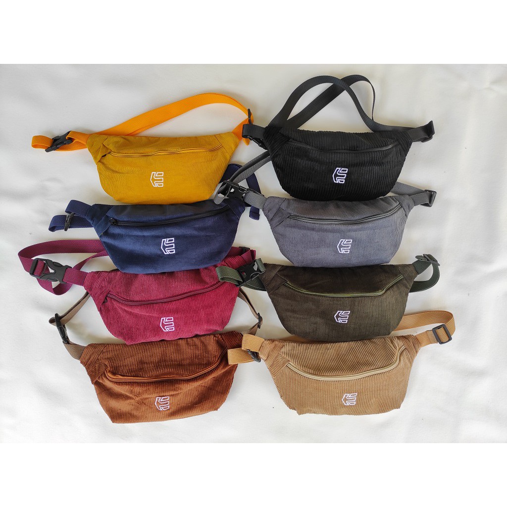 WaistBag Corduroy - Waist Bag Koduroy Tas Sepeda Tas Pinggang Untuk Sepedahan Escortbags