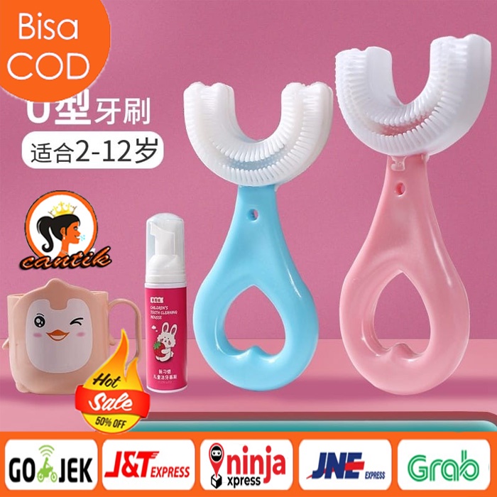 Sikat Gigi Anak bentuk U Lucu Super Lembut / kids toothbrush