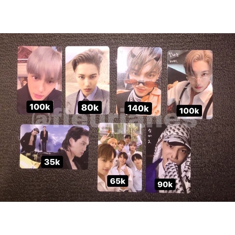 [READY] PC KAI SOLO MMMH X Y Z Flipbook Jewel AR SuperM Group Photocard