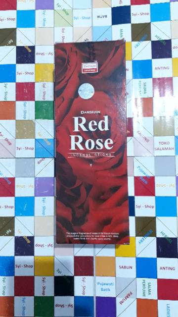 RED ROSE Dupa Lidi Aromatherapy By DARSHAN INCENSE