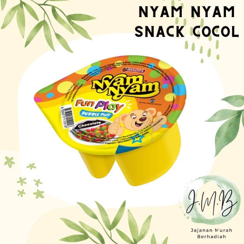 

NYAM NYAM - NYAM-NYAM RICE CRISPY 11GR (1 PCS) Snack Cemilan Anak Murah Rasa Coklat