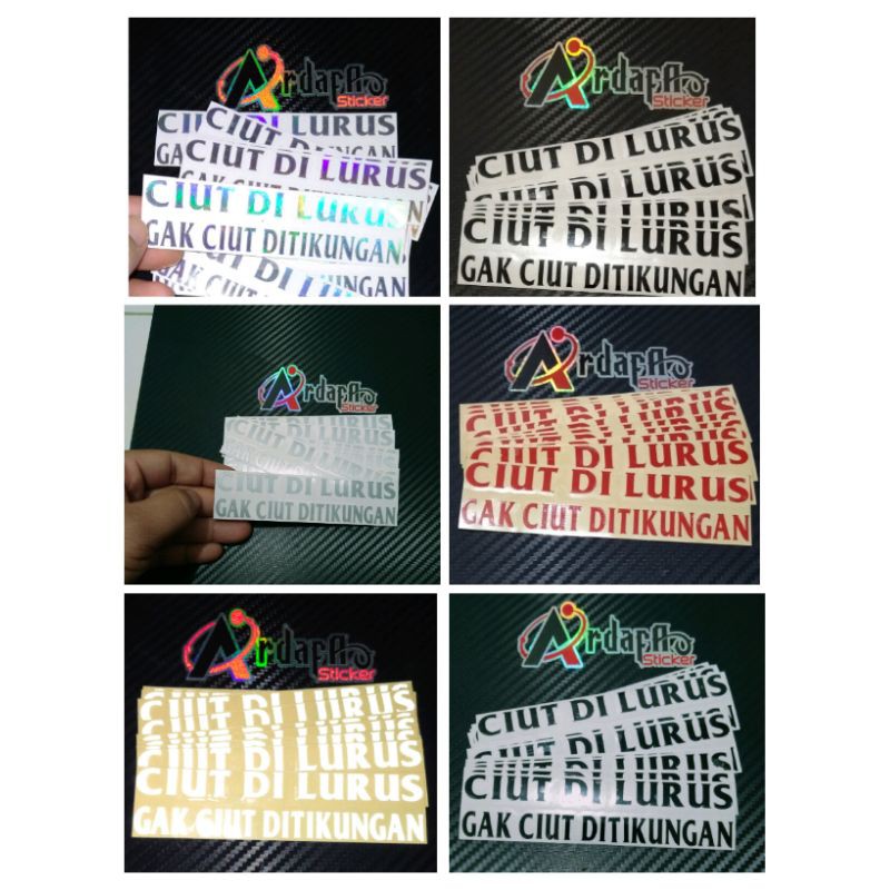 STICKER CIUT DILURUS GAK CIUT DITIKUNGAN