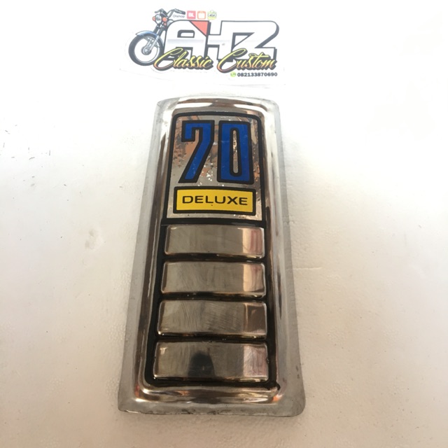 Emblem Panel Dasi Dada c70 Stainless Bagus Mirip Ori