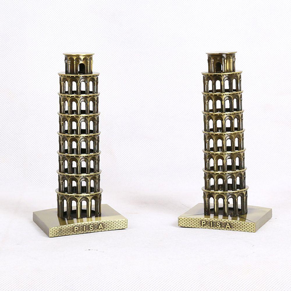 Populer Bersandar Menara Pisa Patung Kerajinan Tangan Rumah Kreatif Dekorasi Desktop Ornamen