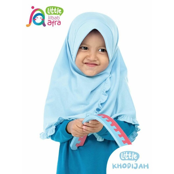 Jilbab Arfa Little Khodijah Biru Langit XS