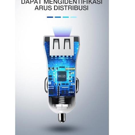 ROBOT RT C06 Dual Output Car Charger 2.4A F Charging with LED Indir Charger Mobil RTC06 PDB