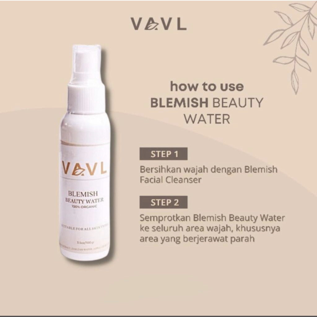 VAVL Beaute Blemish Beauty Water / Strong Beauty Water 100 mL by Vivalentine (Obat Jerawat Meradang)