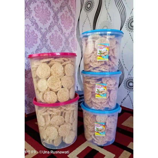 

Rengginang pipih toplesan