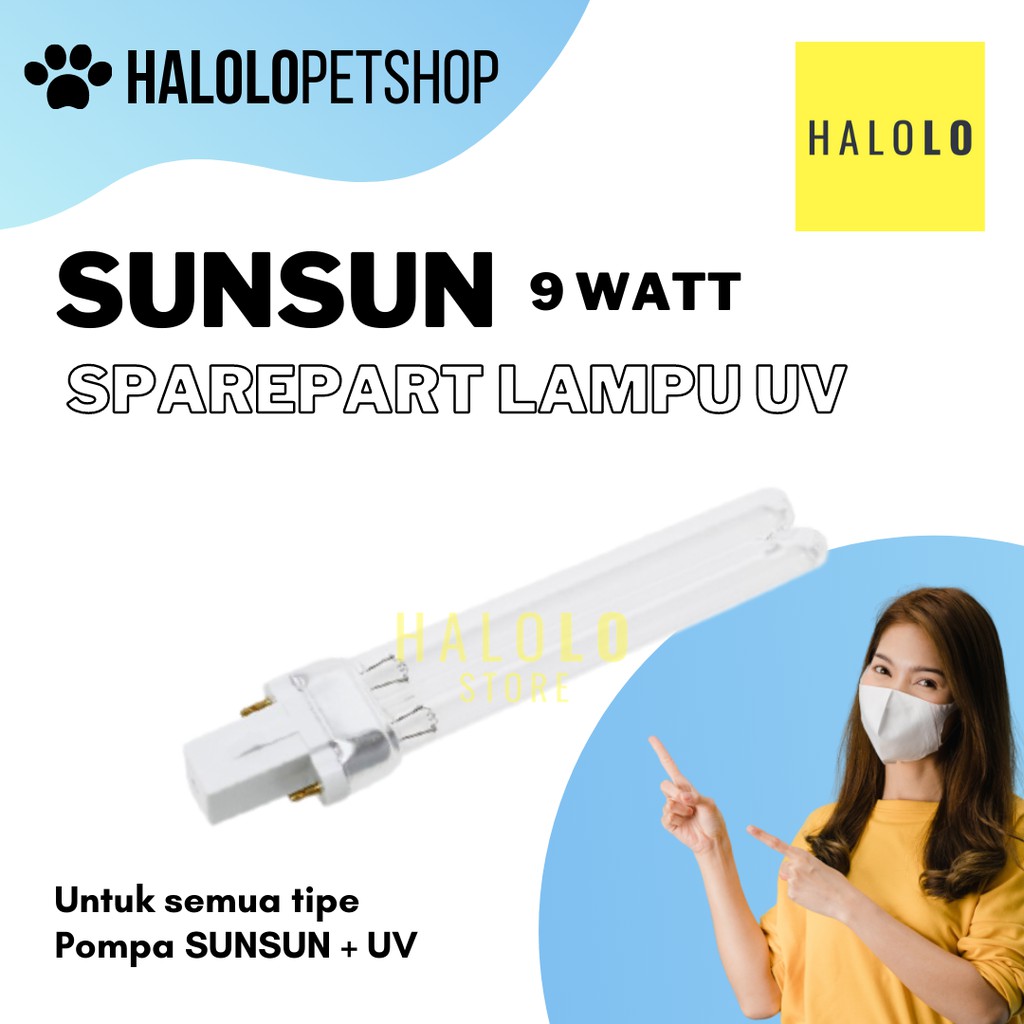 SUNSUN Lampu UV 9 Watt Sparepart Pompa JTP PLUS UV