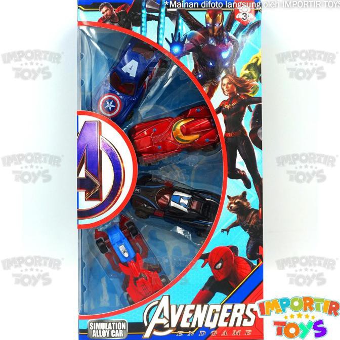 maddox - 4Pcs Set Mobil Avengers HotWheels Limited Edition MELAJU CEPAT (SNI)