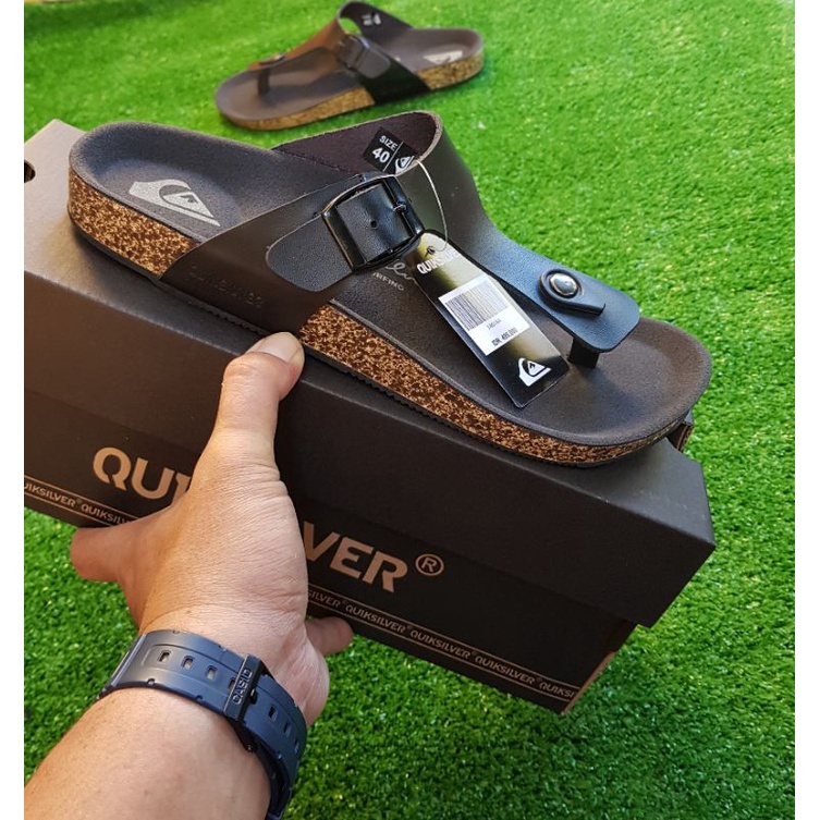 SANDAL KULIT QUIKSILVER PREMIUM 100%