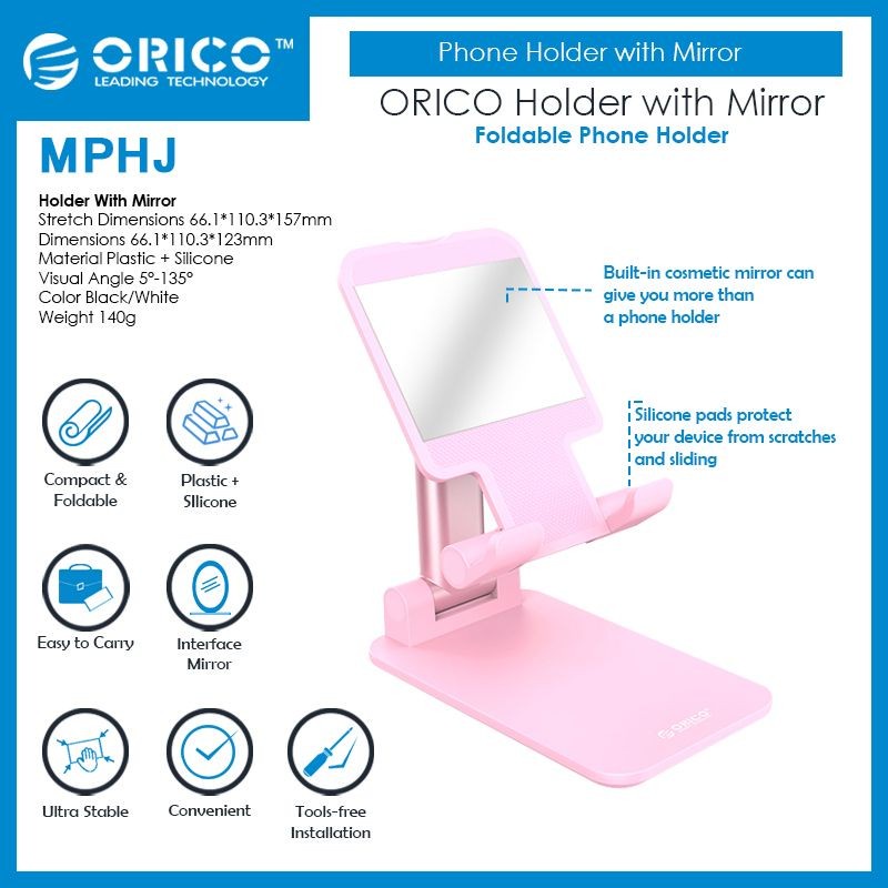 ORICO MPHJ Phone Holder with Mirror
