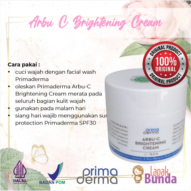 ARBU C BRIGHTENING CREAM PRIMADERMA CREAM MALAM WHITENING