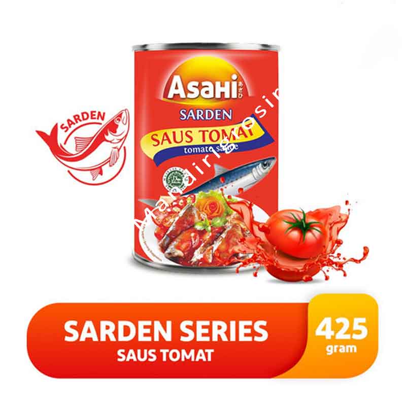 SARDEN SAUS TOMAT * ASAHI  * IKAN KALENG * 425g