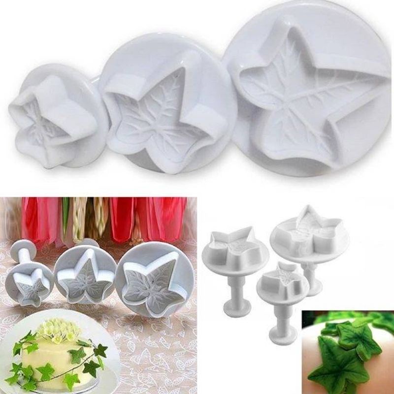 plunger daun maple plunger daun isi 3 plunger fondant