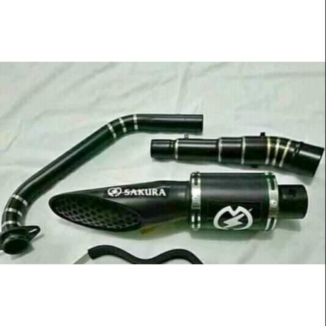 Knalpot racing kolong sakura for r15 xabre ninja mono cbr150 cbr facelif mt15