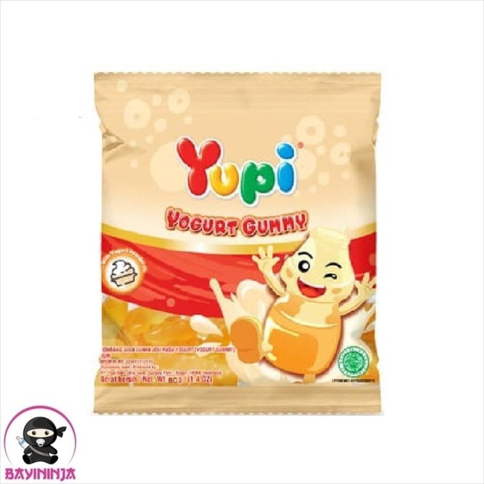 

YUPI Permen Jelly Bag - Yogurt Gum 80g T-Ninjabayi 01