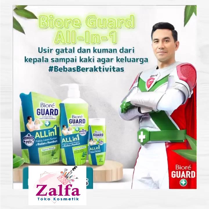 Biore Guard All in 1 Shampo Sabun Mandi Cair Anti Bakteri Hygienic 100 ml/ 400ml NEW