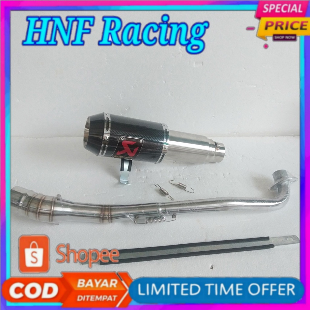 Knalpot Racing Akrapovic for VEGA/ JUPITER/KARISMA/SUPRA/BLADE dll