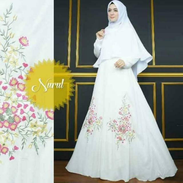 Gamis ceruti bordir