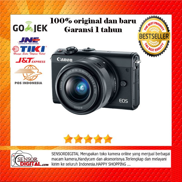 CANON EOS M100 KIT 15-45MM - BARU DAN ORIGINAL