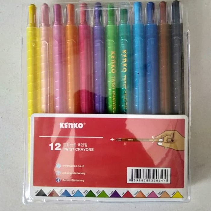 

Produk Unggulan Crayon Puter Kenko Isi12/Twist Crayons Kenko/Krayon Puter/Pensil Warna Sale!!!