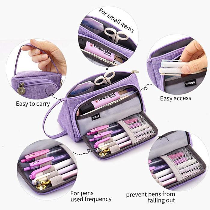 

Emto / Tempat Pensil Kapasitas Besar Untuk Sekolah/Kantor/Kuliah