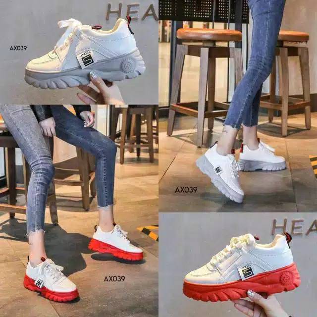 SEPATU FASHION KOREA HAK TINGGI