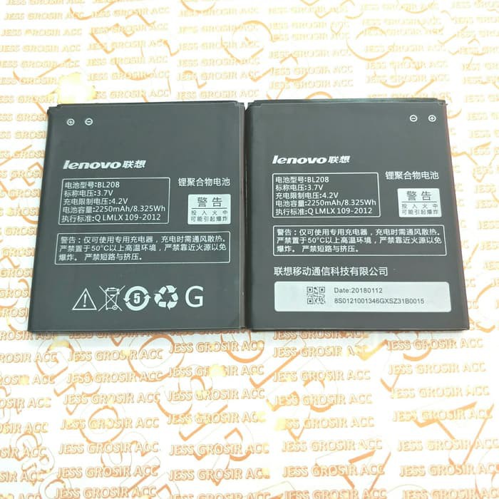 Baterai Battery Original LENOVO BL208 BL-208 S920 A690E A5800D A616