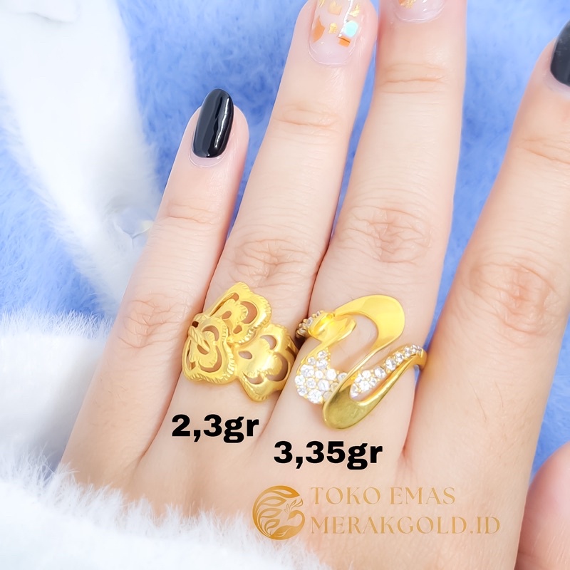 Cincin Emas Asli Dubai Murah kadar 375