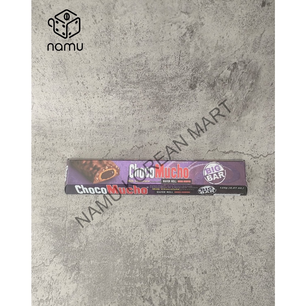 Choco Mucho Big Bar Wafer Roll / Cereal Crispies 125gr / White Chocolate Caramel / Chocomucho