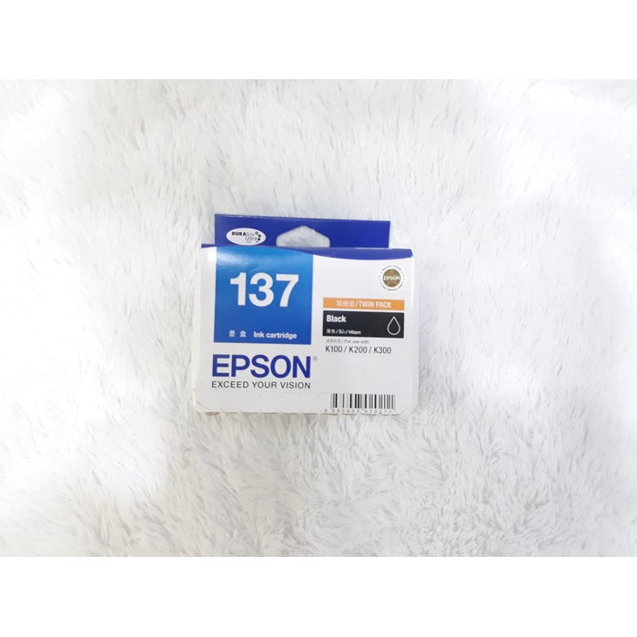 Jual Cartridge Epson T 137 Black Original Tinta Printer K100 K200 K300 Murah