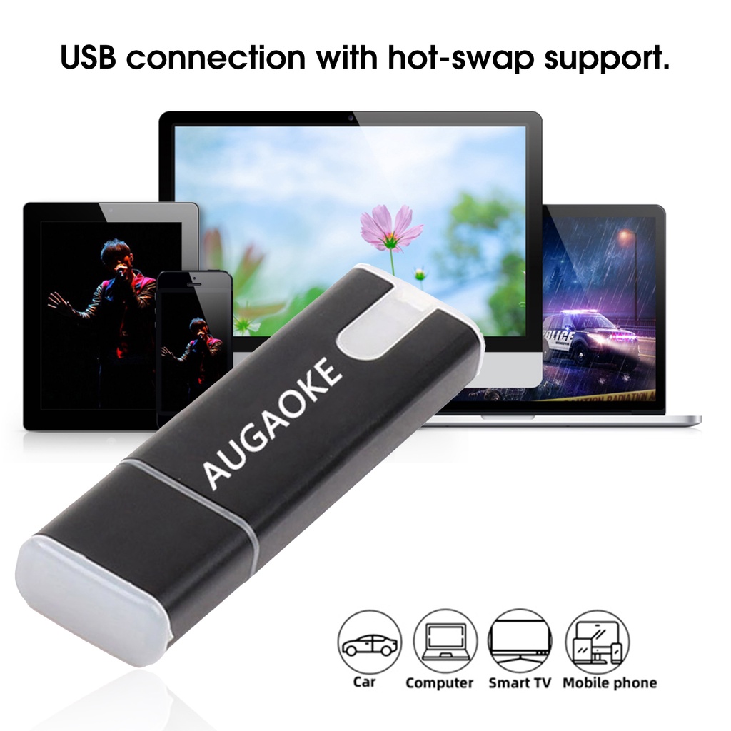 (Huluboy) Flashdisk USB 3.0 AUGAOKE 512GB / 1TB / 2TB Plug &amp; Play Bahan Metal Untuk PC