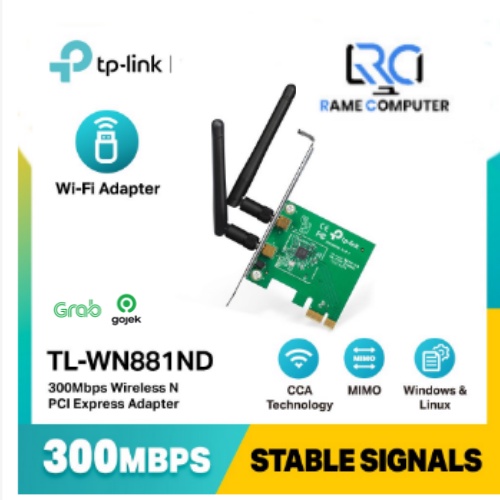 TP-LINK Wireless Adapter TL-WN881ND 300Mbps Wireless N PCI Express Adapter Original