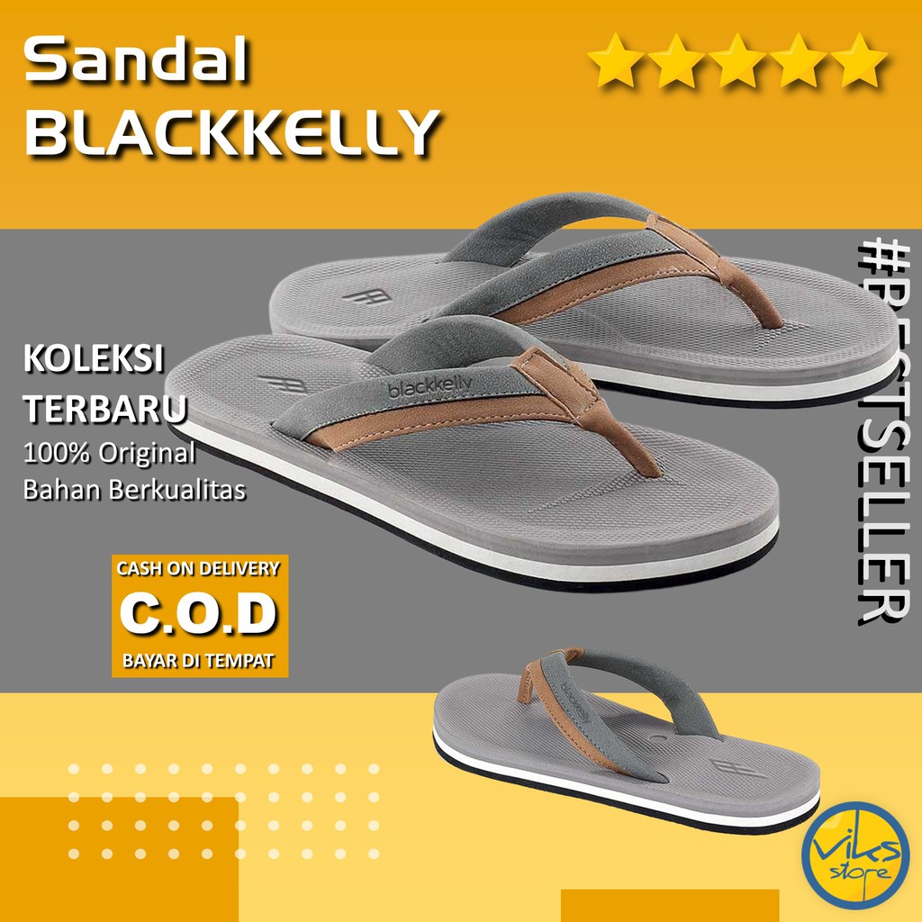 Sendal Flip Flop | Sandal Santai | Sendal Jepit Pria Cowok Distro Blackkelly Original Lokal Nyaman