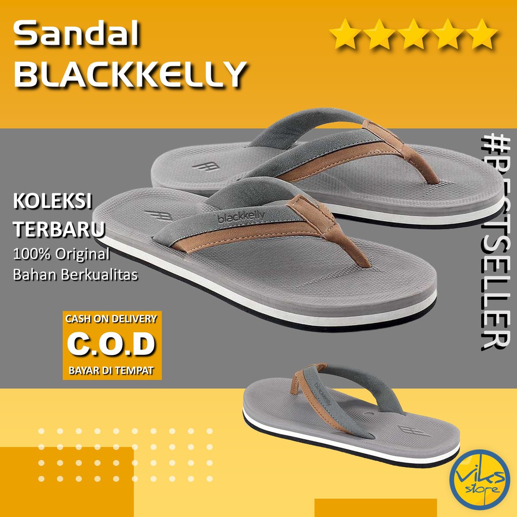 Sendal Flip Flop | Sandal Santai | Sendal Jepit Pria Cowok Distro Blackkelly Original Lokal Nyaman