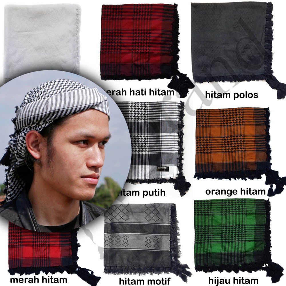 Sorban / sorban hitam / sorban arab / sorban premium / sorban murah / sorban hitam putih / SORBRAND
