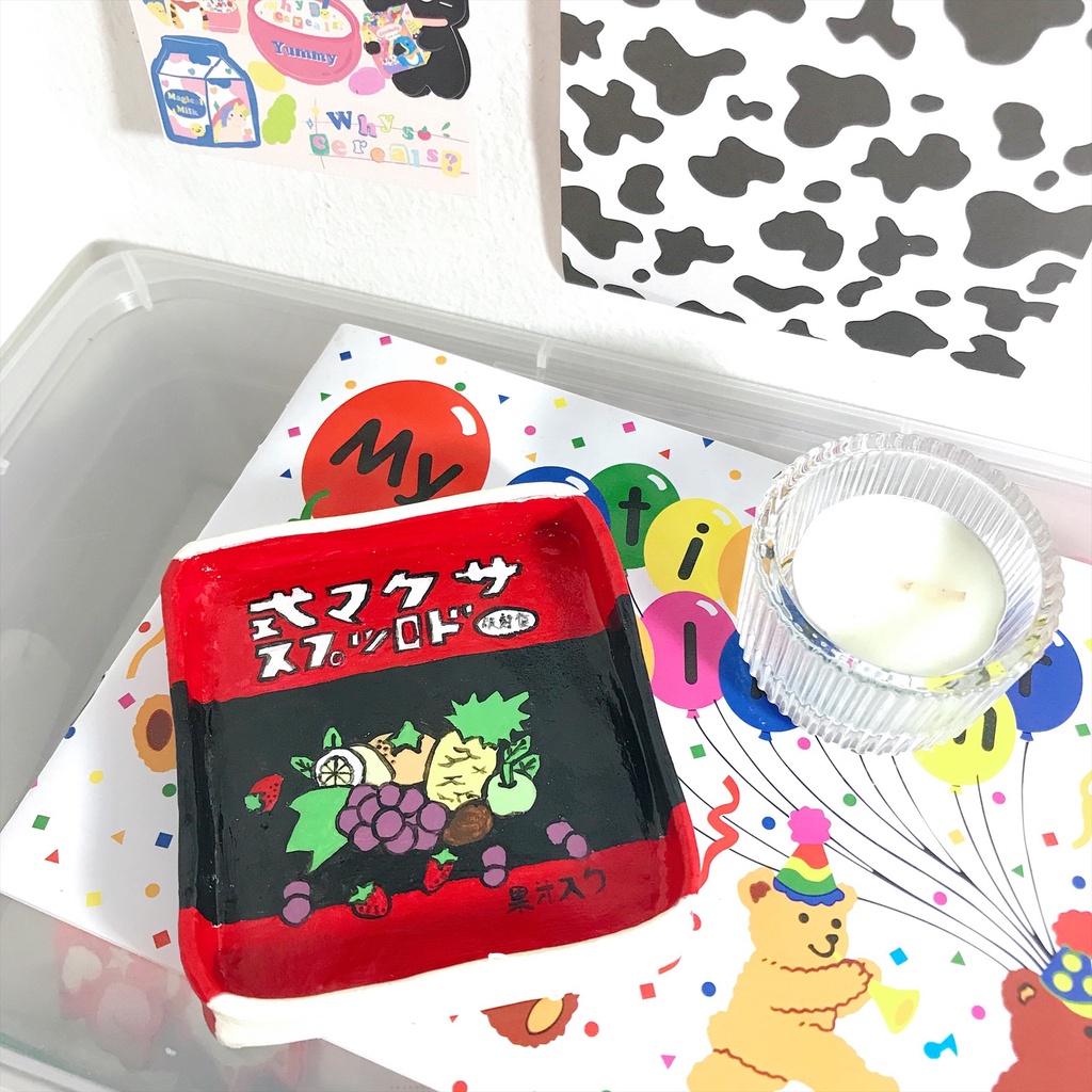 [Page Object] Sakuma Drops (Ghibli Grave of Fireflies) - Clay Tray Trinket Dish (Piring Aksesoris) B