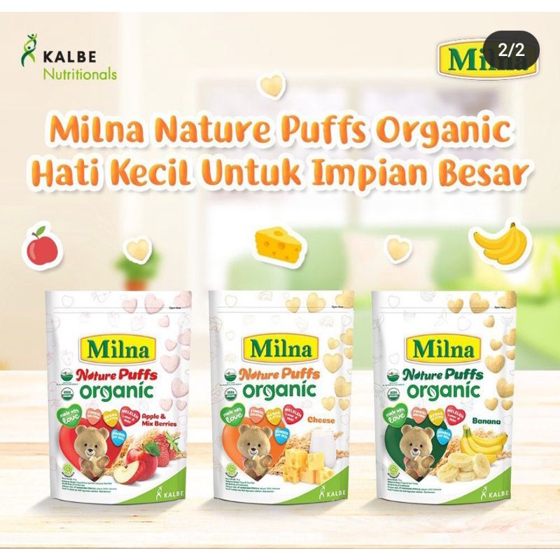 Milna Nature Puff Organic 15 gram PROMO