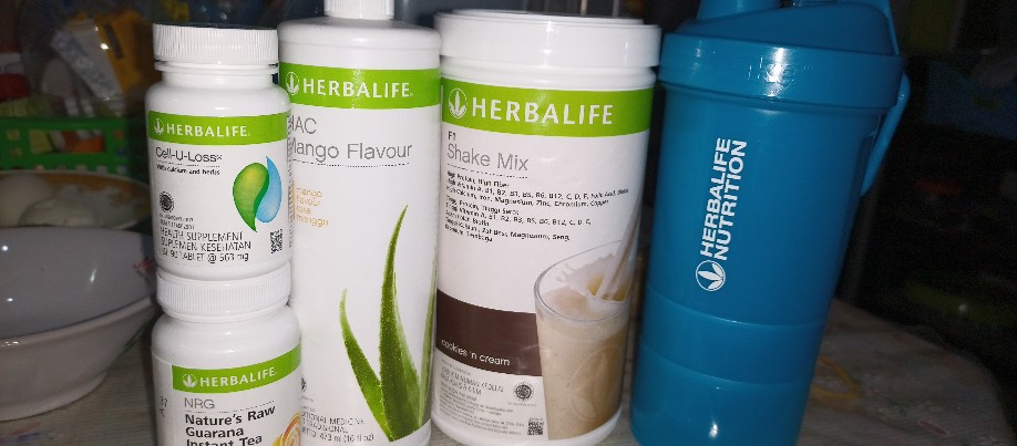 (1kg Isi 5) Herbalife Smart Shaker Biru New Original Herbal Life