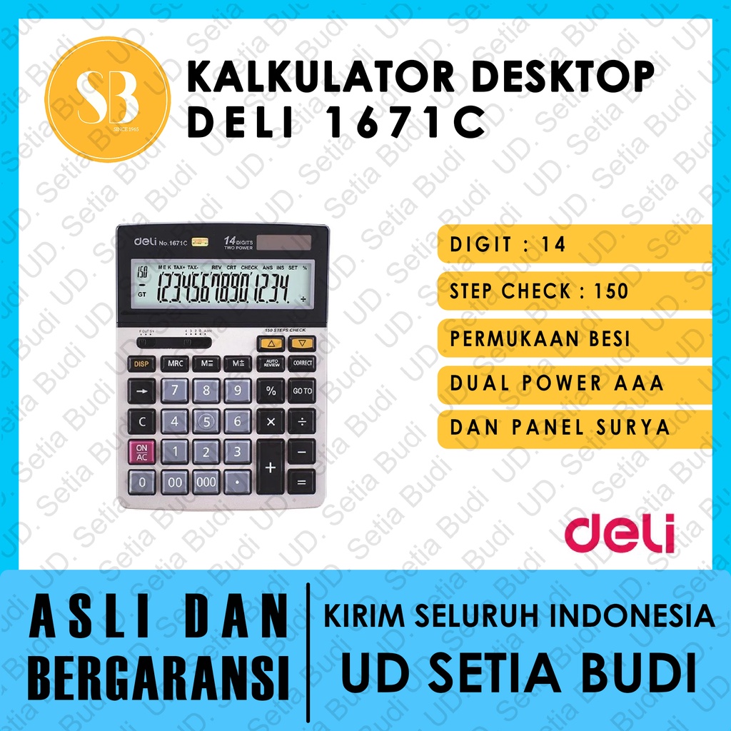 Kalkulator Desktop Deli 1671C