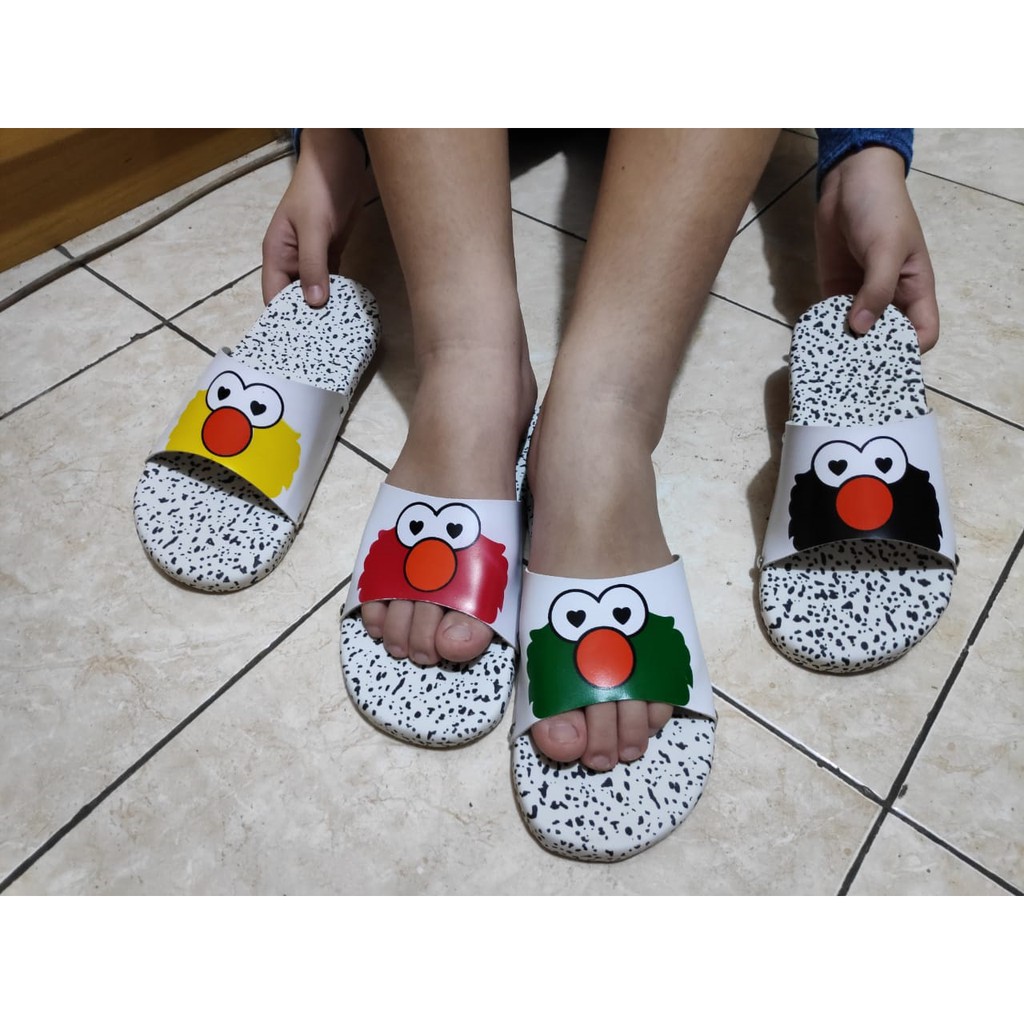  sandal  elmo  spon bintik Shopee Indonesia