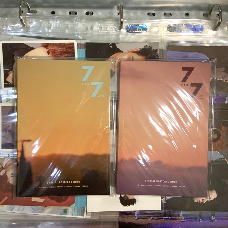 Got7 Benefit Photoset Postcard Album 7 for 7 Yugyeom Jay B Jinyoung Jackson Mark Bambam Photocard PC