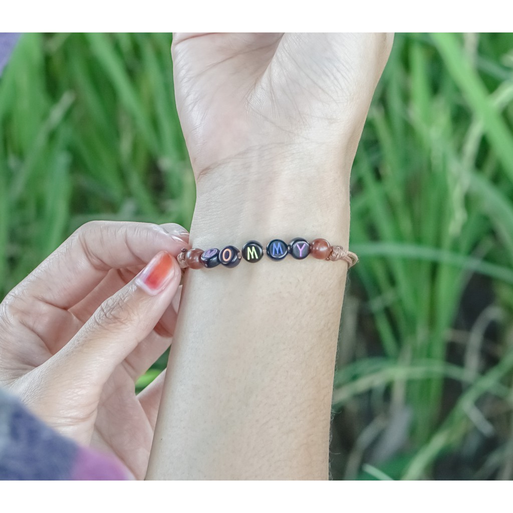 Gelang Custom Nama dan Huruf - Kombinasi Kokka Bisa Couple - TND